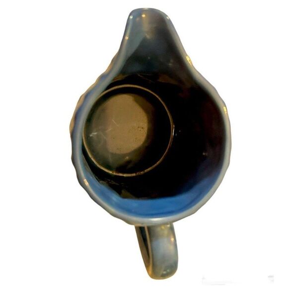 BIA French Blue Decorative Stoneware Table  Creamer with Handle - Picture 3 of 4